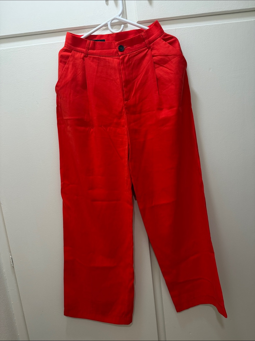 Zara Bright Red Men's Chinos - Straight Leg